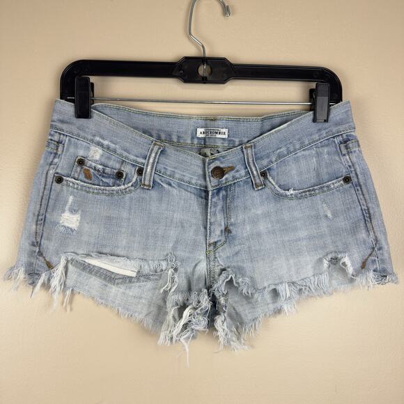 Abercrombie & Fitch Y2K Low-Rise Micro Shorts Size 2 – Ultra Short, Trendy - Picture 1 of 12